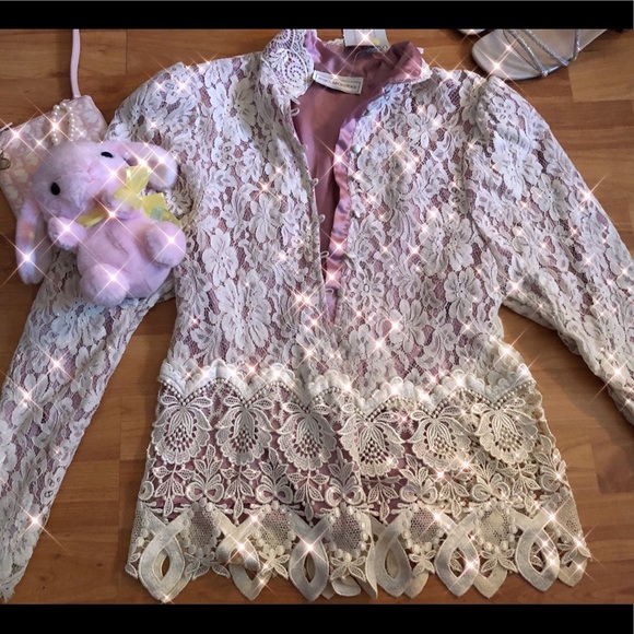 Gunne Sax Jackets & Blazers - Vintage Authentic Gunne Sax Lace jacket Cardigan